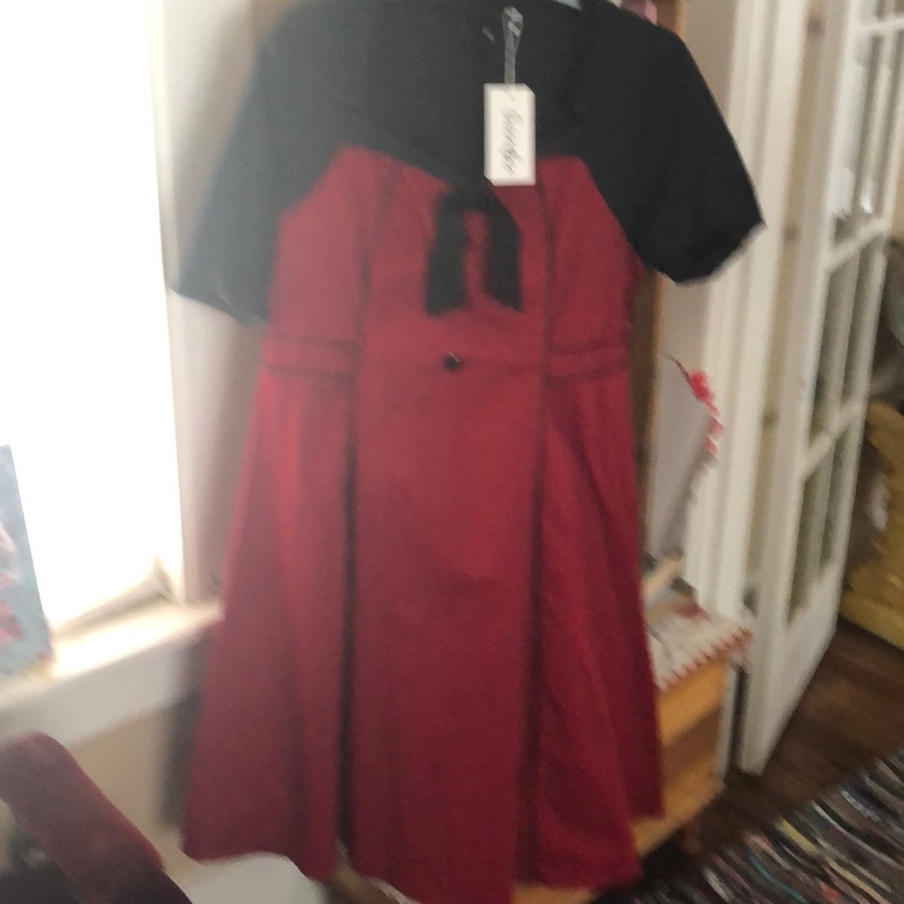 Black and Red Pinup Dress NWT 4xl 16